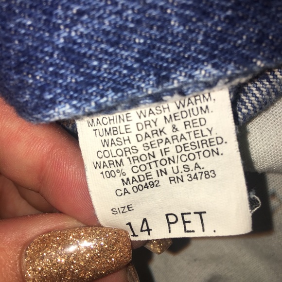 Vintage Lee High Waisted Blue Jeans Medium Wash - Picture 6 of 7